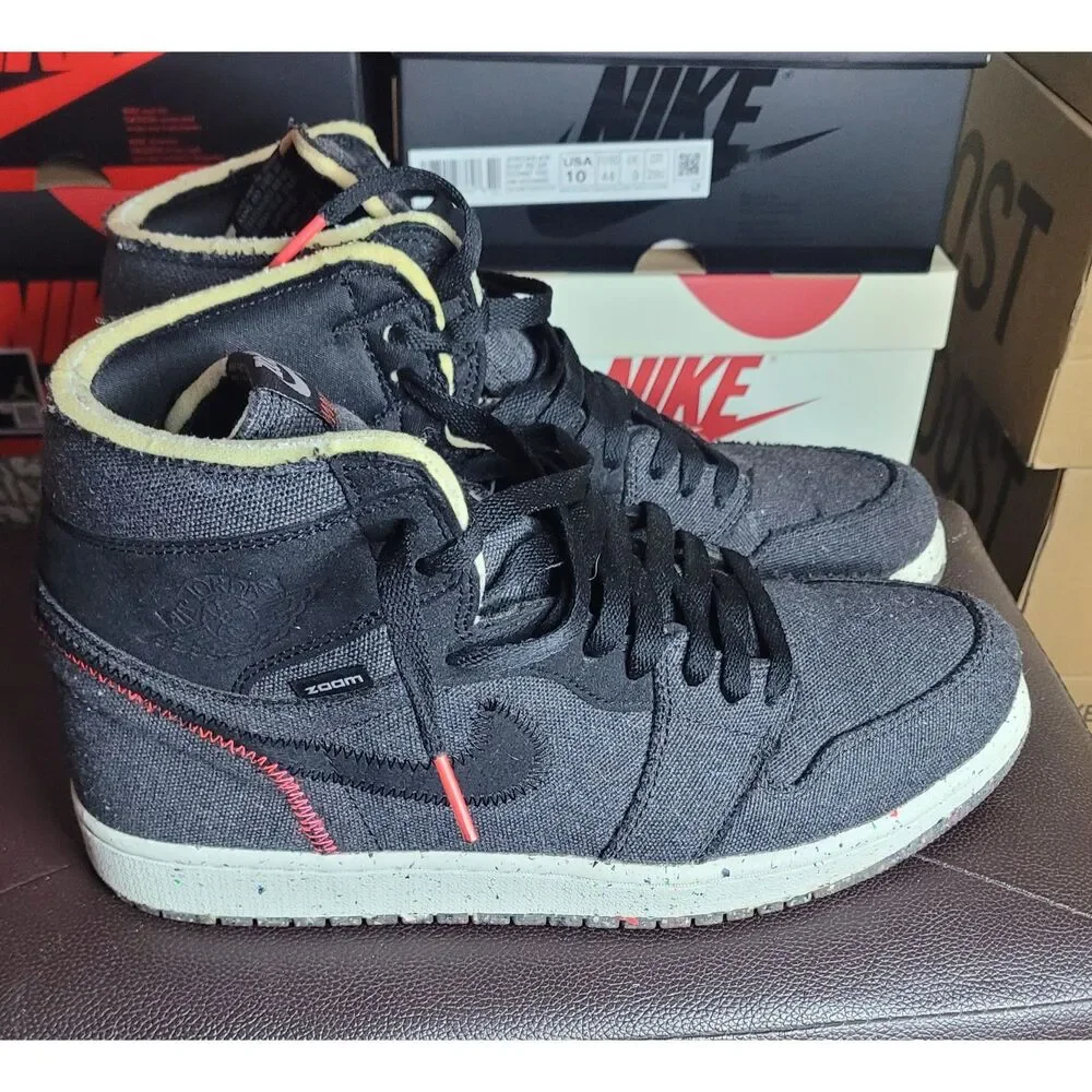 Air Jordan 1 High Zoom Crater Space Hippie CW2414-001 Mens Size 10 Used